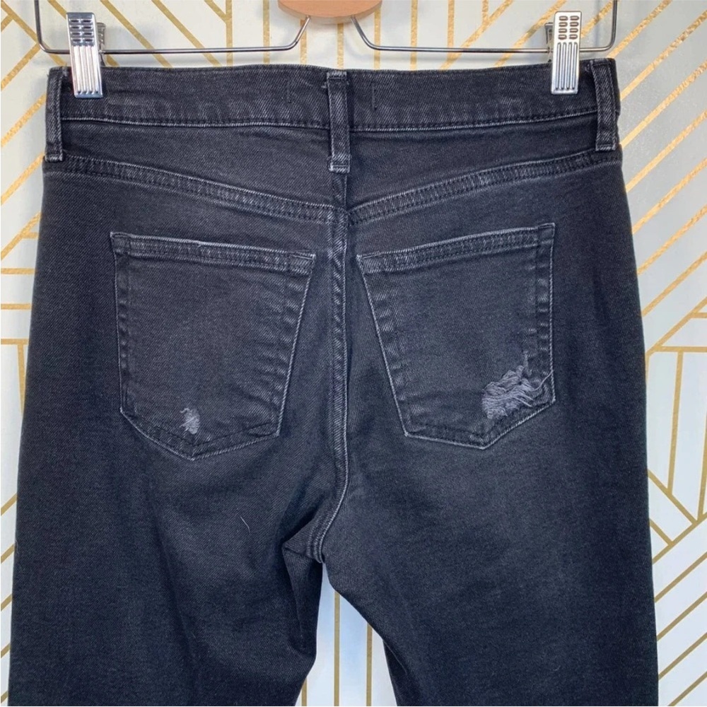 Free People Black About a Girl Ripped‎ HighRise Crop Jean size 30 - Picture 10 of 16